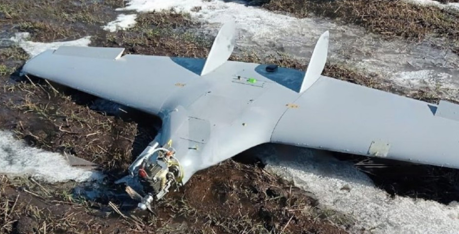 Ukrainian kamikaze R-15 drone